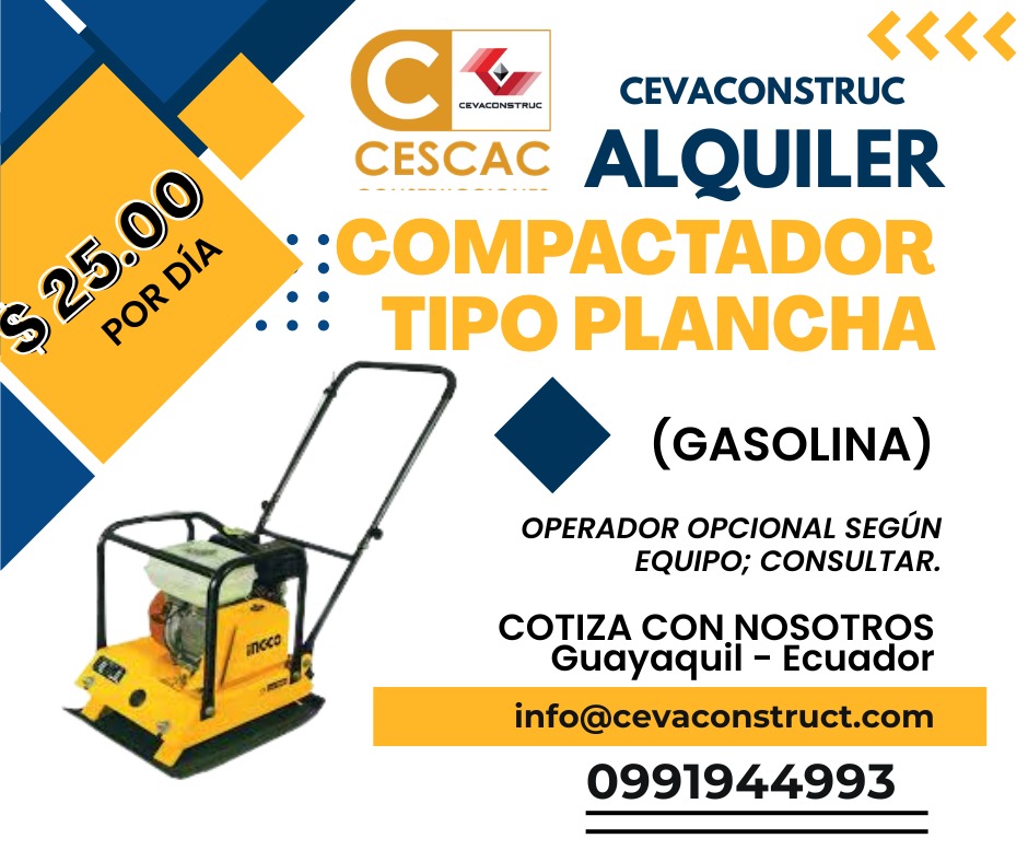 Plancha compactadora