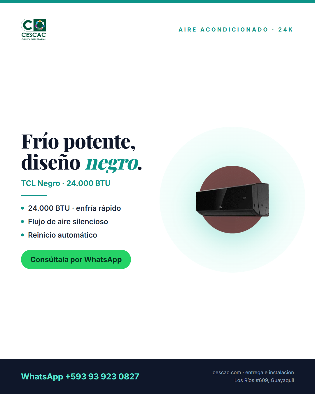 Aire acondicionado TCL