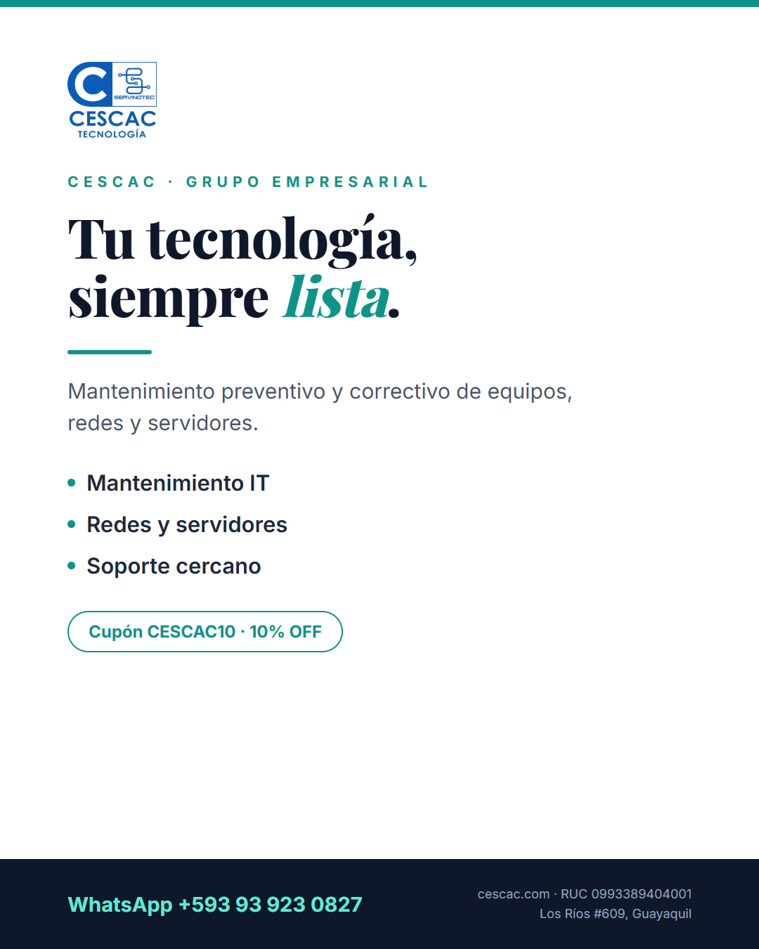 SERVINOTEC mantenimiento IT